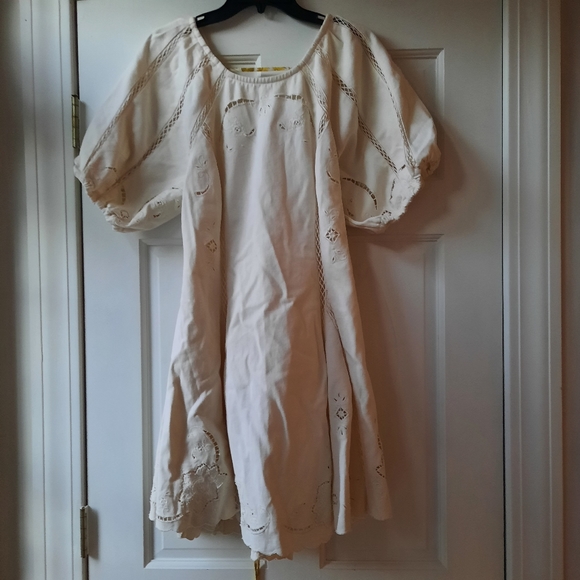 New Free People Wanna Dance Lace-Up Back Mini dress NWT XL - Picture 6 of 8